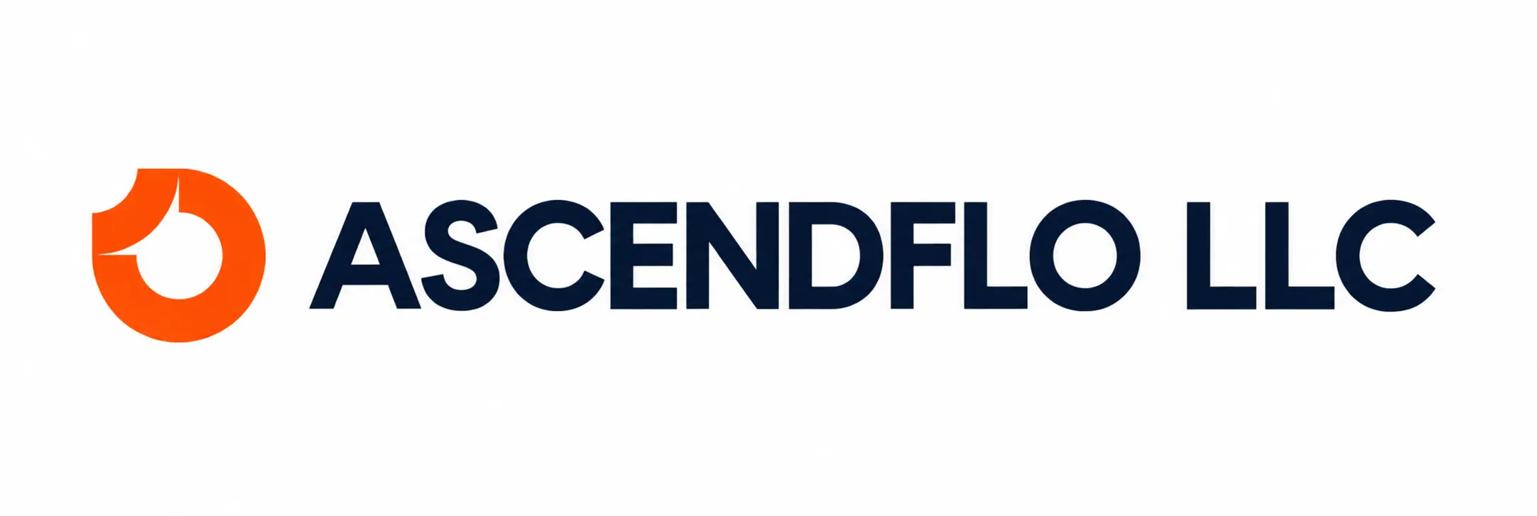 Official ASCENDFLO LLC logo with orange emblem and navy lettering.